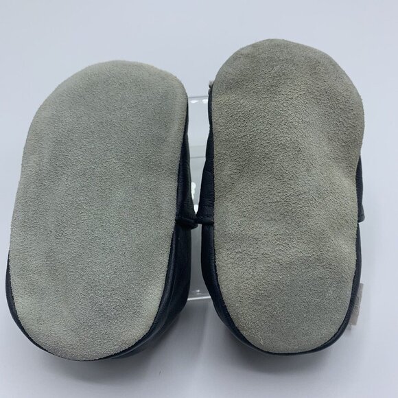 Mini Star Baby Shoes Slippers Boy Girl Size 0-6 Months Soft Sole Green Frog - Picture 7 of 7